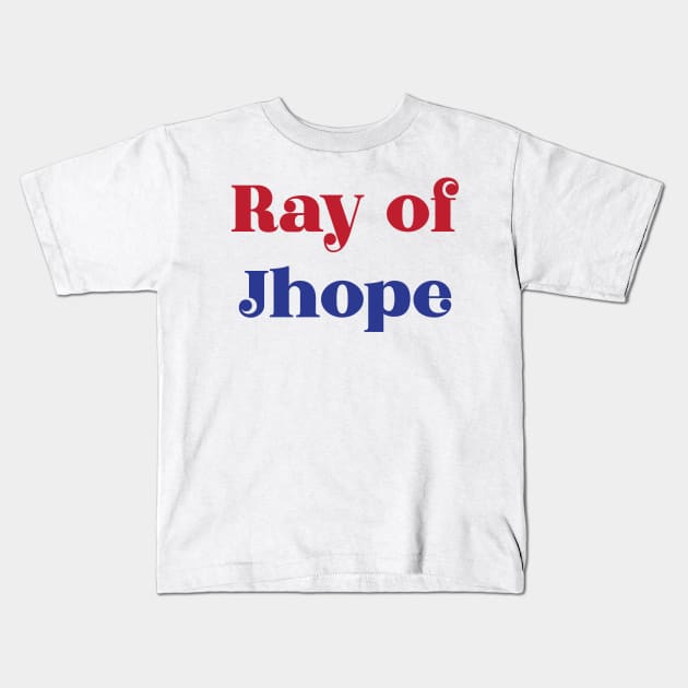 BTS ray of Jhope pun typography Kids T-Shirt by Oricca